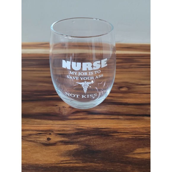 unknown Other - 𝅺Nurse NWT Wine Glass
